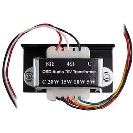 OSD Commercial 70V Transformer for Speakers, 20W, 15W, 10W, 5W (1, 3, 6, 12 Packs) (6 Pack)