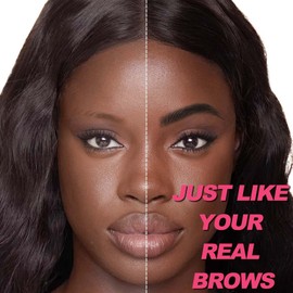 Microblading Eyebrow Pen, Waterproof Eyebrow Pencil Hair Like Natural Liquid Brow Contouring Pen, 2-in-1 Dual-Ended Long Lasting Eye Brow Filler Pencil with Precise Micro-Fork-Tip, Soft Black