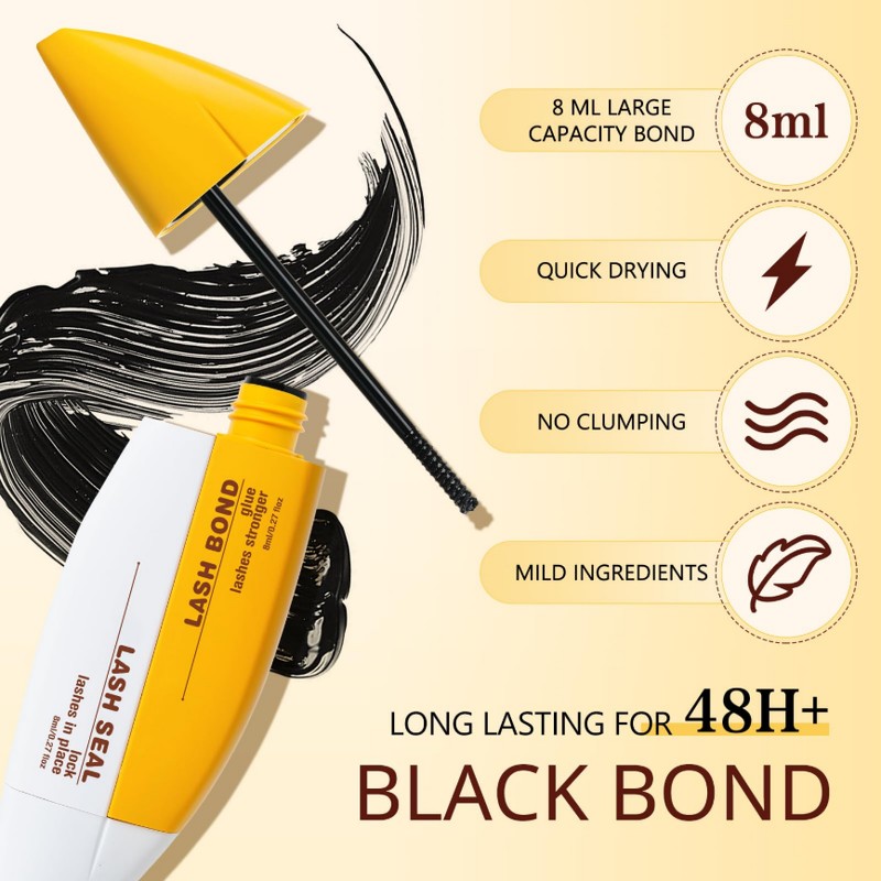 QUEWEL Lash Bond and Seal for DIY Eyelash Extensions, 16ml