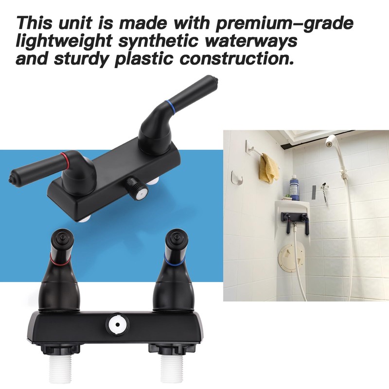 RV Shower Faucet, 4" RV Camper Shower Faucet Valve Diverter