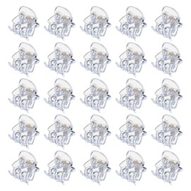 36 Pcs Plastic Mini Hair Claw Clips Clear Small Hair Jaw Clips Non Slip Hair Clamps Strong Holder Hair Clips Tiny Claw Hair Barrettes