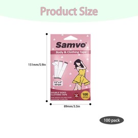 100Pcs Fashion Tape, Clothing Anti-Light Leakage Patch Boob Tape, Double-Sided Fashionable Tape Cloth Tape, Invisible Fixed Chest Anti-Light Leakage Magic Tool, All Fabric Types And Sensitive Skin