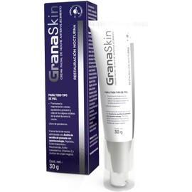 Crema Facial de Noche con Ácido Hialurónico y Péptidos, Para Todo Tipo de Piel, 30g