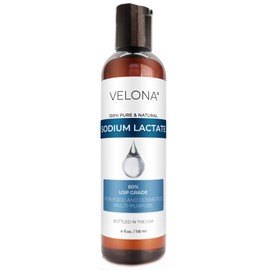 velona Sodium Lactate 60% - 4 oz | USP Grade Natural Preservative | For Soap Making & Lotions | Harder Bar of Soap, pH Regulator, Glycerin substitute, Provides and Keep Moisture