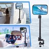 Outus Pontoon Boat Rear View Mirror with Telescoping Pole 10"