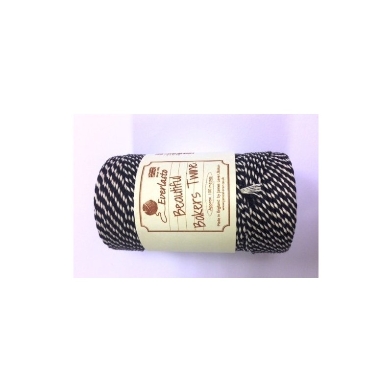 Everlasto Bakers Twine Original 100M SPOOLS, 2mm, Black