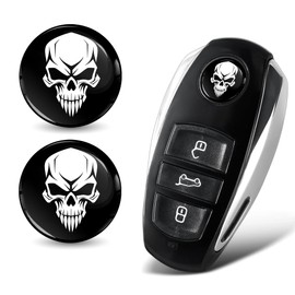 SkinoEu 2 x Diameter 14 mm 3D Key Emblem Stickers for Remote Control Car Moto Logo Key Badge Tuning KS 109