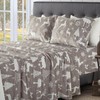 Elegant Comfort Luxuriously Soft 4-Piece Holiday Velvet Plush Flannel Sheet