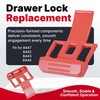 Yudylg 2-Pack Replacement Latch Compatible with Drawer Tool Box, Durable