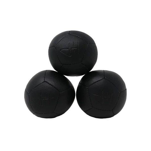 Zeekio Juggling Balls Josh Horton Pro Series - [Set of 3] 12-Panel, Synthetic Leather with Millet Filled, with Plastic Beans,