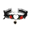 Halawly Black Lace Choker Necklace for Women