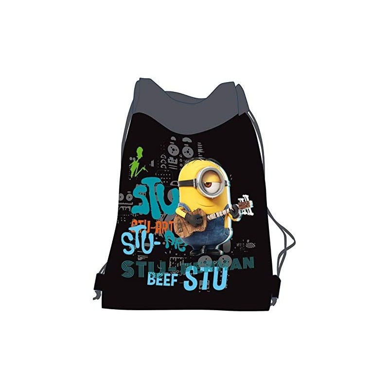 Worek na obuwie Minionki czarny