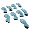 9pcs Golf Club Cover PU Leather Stylish Portable Golf Head