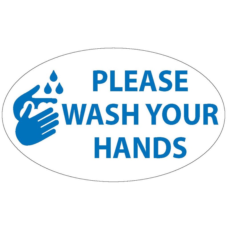 Please Wash Your Hands Sticker - Back to School Classroom