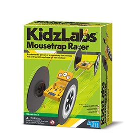 4M 403908 KidzLabs-Mousetrap Racer, Mixed Colours