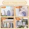 ZdwCyl Clothes Drying Rack,Laundry Space Saver Wall Mounted,Retractable,Collapsible(Tri-Fold), White Color