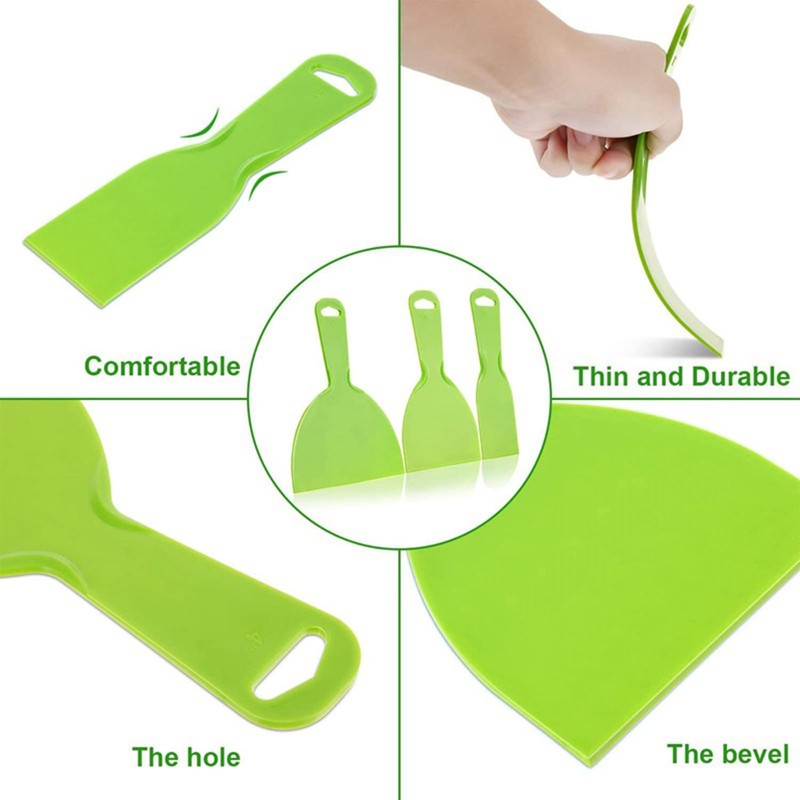 Pack of 5 Spatulas, Plastic Painter's Spatula, Tool Spatula Set,