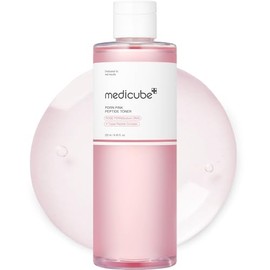 Medicube PDRN Pink Peptide Toner I Pink Glow Toner for Skin Boosting, Soothing and Calming, Uneven Skin Tone, Rose PDRN & Peptide & Niacinamide, Korean Skin Care (250ml / 8.45 fl. oz.)