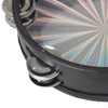 Alnicov Radiant Tambourine Handbell 8 inch Double Row Jingles Reflective