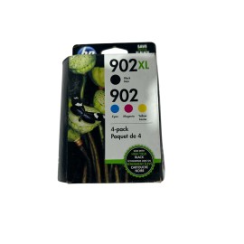 HP 902XL High-Yield Black and 902 Multicolor Ink Cartridges Retail Box