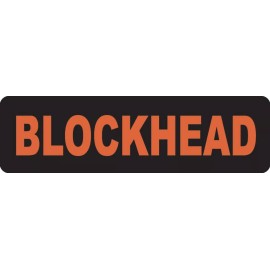 USA Biker Goods Blockhead Motorcycle Helmet Stickers