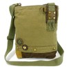 Chala Patch Cross-Body Women Handbag Olive (Mini Teal Dragonfly)