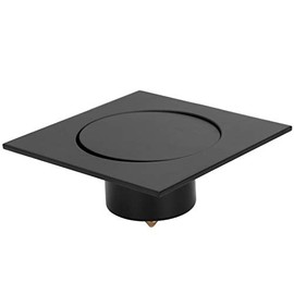 Garosa Colador de Drenaje de Piso Tipo emergente Todo Cobre Anti-Olor Ducha Inodoro Drenaje rápido Cuadrado Antidesbordamiento Resistente a los olores para baño Piso Cocina Hotel Lavadero(Negro)