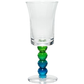 Merritt Impressions Pearl Stem Acrylic Wine Glass, Peacock