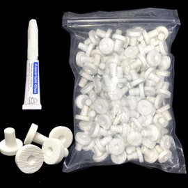 Reefing Art Tapones de cerámica de coral para acuario, paquete de 100 unidades, para azulejos SPS LPS