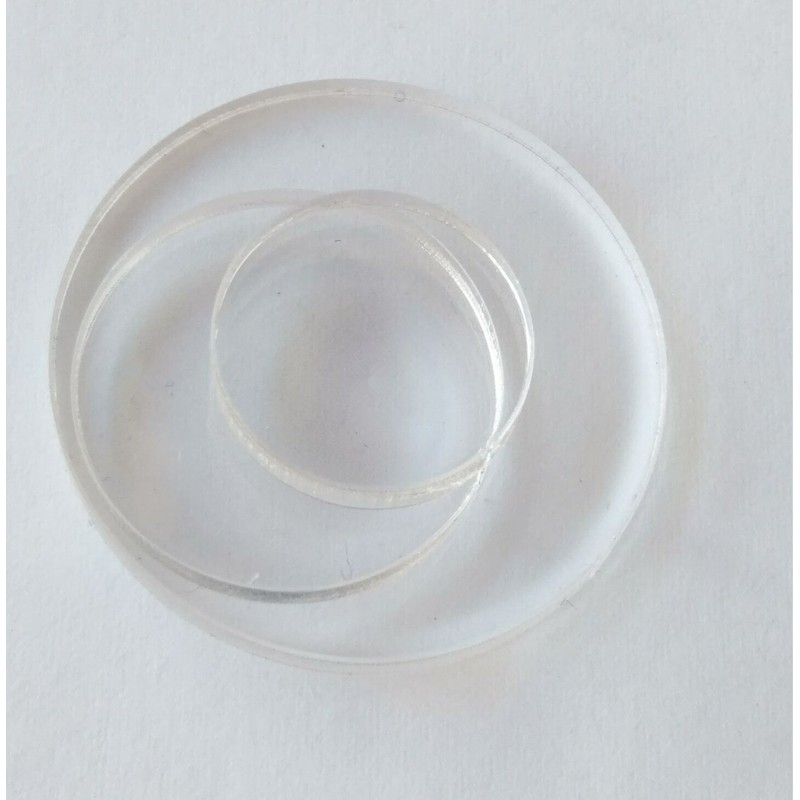 MEYA Set of 20pcs Clear Acrylic Discs, Plexiglass Laser cut