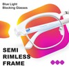 VISOONE Lightweight Blue Light Blocking Glasses Square with Anti Computer