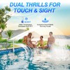 Pool Fountain with Lights for Above and Inground Pools, Dual-Layer