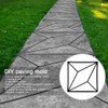 Rhombus‑Shaped Walking Paths Maker DIY Cement Brick Paving Mold for