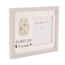 Cat Photo Frame with 3D Pebble Design Best of Breed Pet Forever Friends Memorial Frame