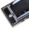 Black Harmonica C Key 10 Hole Blue Harp Stainless Steel