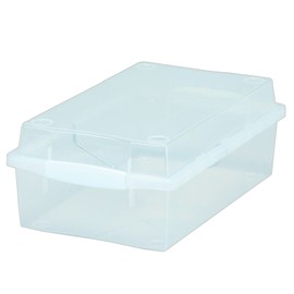Iris Ohyama CMB-35 Comic Box (Holds up to 20 Books), Clear/White