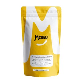 ZMA 120 Tablets | Vitamin B6, Magnesium and Zinc | Normal Muscle Function & Energy Yielding Metabolism | Muscle Growth & Sleep Support | Vegan MOBU UK