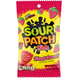 SOUR PATCH KIDS Strawberry Soft and Chewy Candy, 8-8 oz Bags