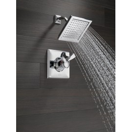 Delta Faucet Dryden 17 Series Dual-Function Shower Trim Kit with Single-Spray Touch-Clean Shower Head, Chrome T17251 (Valve Not Included)