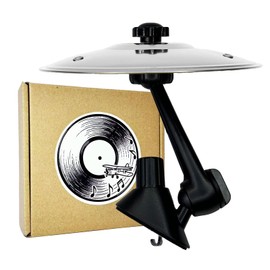 Mini Car Cymbal for Air Vent, Premium Alloy Crash Cymbal, Music Lover Car Accessory(Silver）