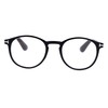 SA106 Retro Round Keyhole Thin Horn Rim Plastic Reading Glasses