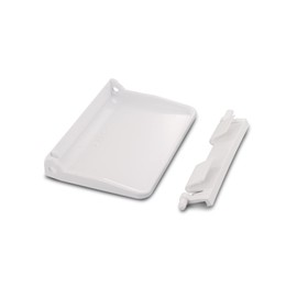 Dekarox Door Handle with Spring 100 x 65 x 15 mm White for Liebherr 9590228 Freezer Compartment Handle for Fridge Freezer Combination