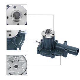 AULINK Water Pump (Impeller 70mm) 16251-73030 For Kubota V1505 D1105 D905 ZD331 F2400 F2560 BX2660 BX22 BX23 BX2200 B2400 B2410 B2710 B2920 B3200 B3030 B7500 B7610 B7800 Bobcat S70 16251-73034