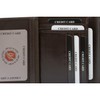 Koruma RFID Schutz Herren Geldbörse Braun Leder Quer-Format Business Doppelnaht