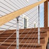Deck Man 2-Pack Cable Railing Post 36inch Stainless Steel Adjustable