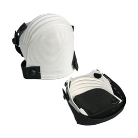 Karl Dahm Knee Pads, White, 1 Pair, Soft and Robust Knee Pads to Relieve Knees, Certified according to DIN EN 14404, Ideal for Tilers - 10211