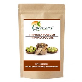Grenera Organic Triphala Powder 8.8 Ounce /250 gram-Made with Amalaki, Bibhitaki, Haritaki Fruit - Vegan, Kosher Certified