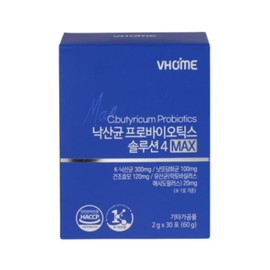 Vitamin House Lactobacillus Probiotics Solution 4 Max 2g x 30 packets 1 unit I have read the notice and agree to use it. / 비타민하우스 낙산균 프로바이오틱스 솔루션4 맥스 2g x 30포 1개 공지사항을 확인하였으며 활용에 동의합니다
