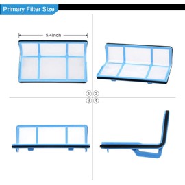 Vacuum Filter Kit Replacement for Robotic Vacuum ILIFE V3 V3S V5 V5s, Pro Robot Vacuum Cleaner 10 Filters and 10 Side Brushes and 1 Primary Filter (Pack of 21)