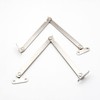 UtySty 2 Pack Folding Lid Support Hinge Drop Lids Stay